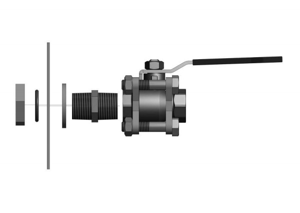 Schottverschraubung - 3/4"