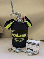 Premium Keg-Set – mit Premium Keg-Set – mit Kompensator-Zapfhahn, Druckregler, Neopren und CO2-Kapseln