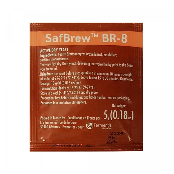 Fermentis 5g SafBrew BR-8 - Brettanomyces Bierhefe