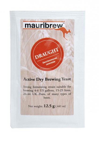 Mauribrew Draught - 12,5g obergärige Bierhefe