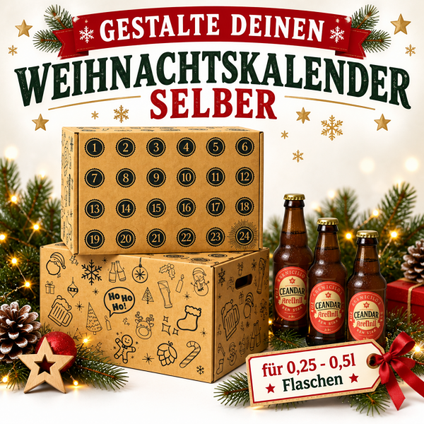 Adventskalender für Flaschen bis 500 ml