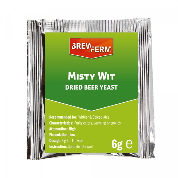 Brewferm trocken Bierhefe Misty Wit - 6 g