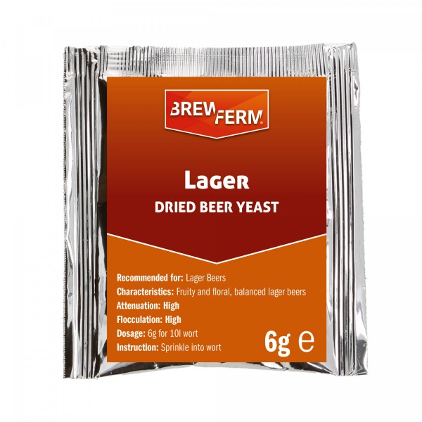 Brewferm trocken Bierhefe Lager - 6 g