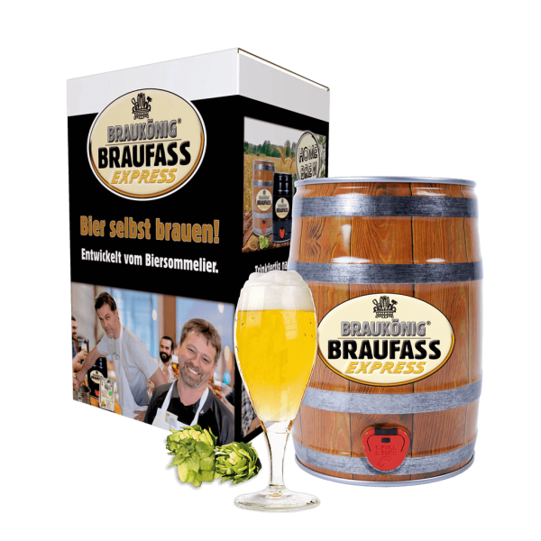 BRAUKÖNIG® Braufass Express -Holzoptik