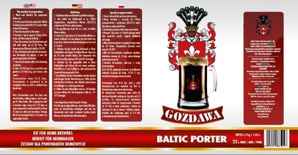Bierkit GOZDAWA Porter - 1,7 kg zum Bierbrauen