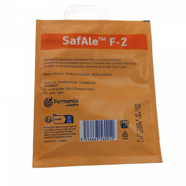 Fermentis Trockenhefe SafAle F-2 Bierhefe 25 g