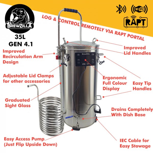 Brewzilla Gen 4.1 - 35 Liter All-In-One Brauanlage