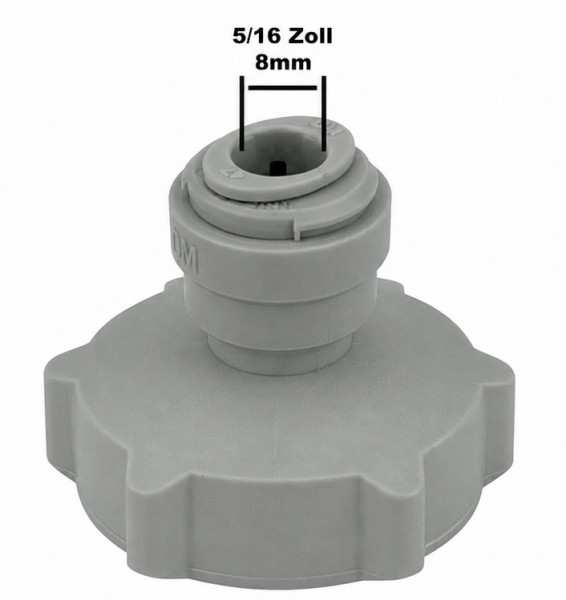 Co2 Adapter 3/4 Zoll auf 8 mm (5/16") Schlauch für Druckminderer