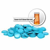 100 Stück Kronkorken 26 100 Stück Kronkorken 26 mm - sauerstoffabsorbierend hellblau - Kronenkorken