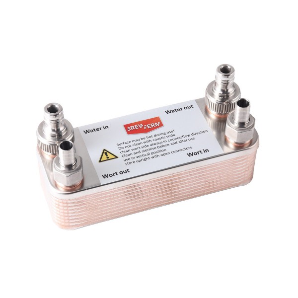 Plattenwürzekühler NIRO, 24 Platten