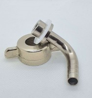 Schlauchtülle 7mm gebogen Schlauchtülle 7mm gebogen mit Flügelmutter und Dichtung