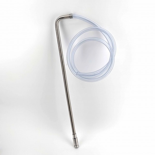 Profi Edelstahl-Siphon mit Silikonschlauch