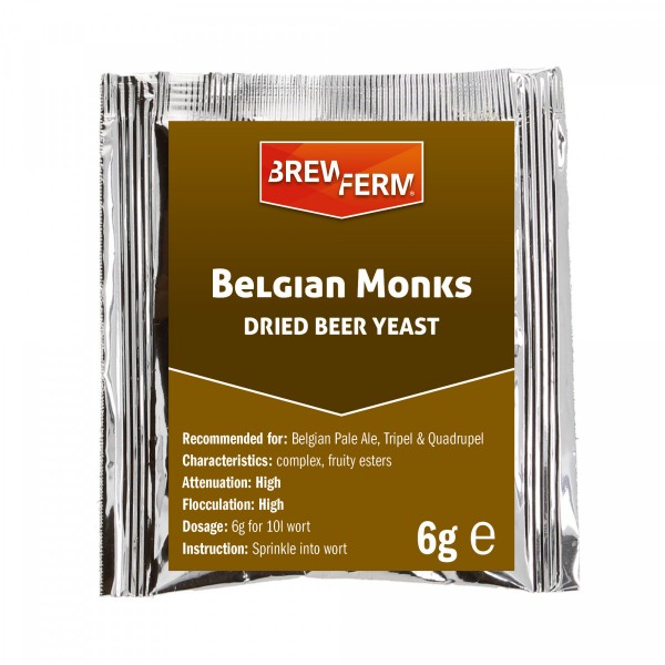 Brewferm trocken Bierhefe Belgian Monks - 6 g